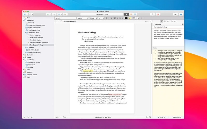 Scrivener 3 screenshot 1